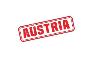 Caoutchouc de timbre Autriche avec style grunge sur fond blanc vecteur