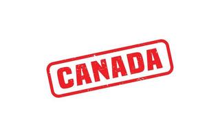 Caoutchouc de timbres du Canada avec style grunge sur fond blanc vecteur
