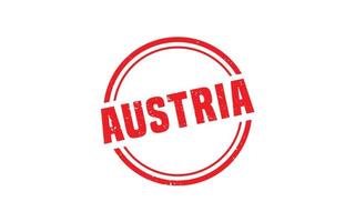 Caoutchouc de timbre Autriche avec style grunge sur fond blanc vecteur