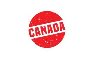 Caoutchouc de timbres du Canada avec style grunge sur fond blanc vecteur