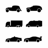 illustration d'icône de voiture. vecteur de stock.