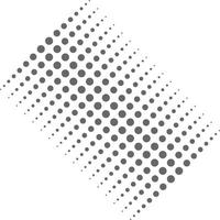 eps10 illustration de motif en pointillé de demi-teinte vecteur gris isolé sur fond blanc. motif abstrait géométrique circulaire dans un style moderne simple et plat pour la conception de votre site Web et votre application mobile