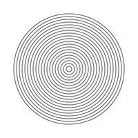 eps10 illustrations de cercles concentriques vectoriels gris isolés sur fond blanc. motif de demi-teinte abstrait géométrique circulaire dans un style moderne simple et plat pour la conception de votre site Web et votre application mobile vecteur