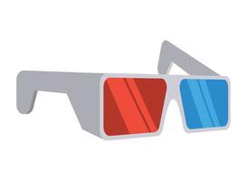 lunettes 3d pour film vecteur