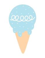 icône de crème glacée vecteur