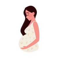 personnage de femme enceinte vecteur