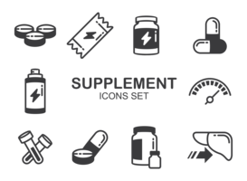 Suppléments Icons Vector