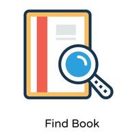 recherche de livres à la mode vecteur