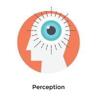 concepts de perception à la mode vecteur