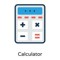 concepts de calculatrice à la mode vecteur