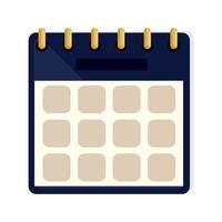 date de rappel du calendrier vecteur