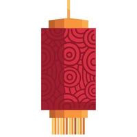 lampe chinoise rouge vecteur