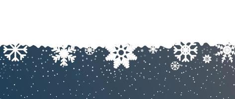 élégante illustration vectorielle de flocon de neige hiver fond. flocon de neige décoratif de luxe et chutes de neige sur fond gris. conception adaptée à la carte d'invitation, aux voeux, au papier peint, à l'affiche, à la bannière. vecteur