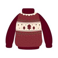 pull moche de noël vecteur