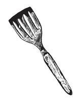 icône d'ustensile de spatule vecteur