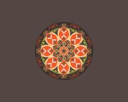 mandala coloré. illustration vectorielle. islam, arabe, indien, turc, pakistanais, chinois, vecteur