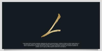 lettre l logo design gradient luxe design illustration vecteur premium