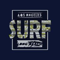 illustration de surf, typogicsraphie, graphique de t-shirt, vecteurs vecteur