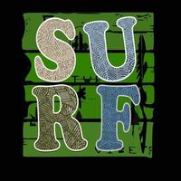 illustration de surf, typogicsraphie, graphique de t-shirt, vecteurs vecteur