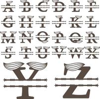 conception de monogramme lettre alphabet vecteur