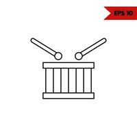 illustration de l'icône de la ligne de batterie vecteur