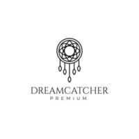 dreamcatcher symbole logo design illustration vectorielle vecteur