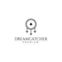 dreamcatcher symbole logo design illustration vectorielle vecteur