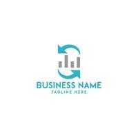 logo de finance, création de logo minimaliste, commercial et commercial dans un modèle vectoriel.