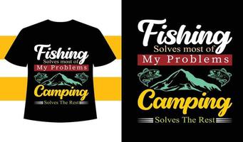 la pêche résout la plupart des t-shirts vecteur