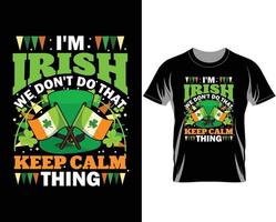 je suis irlandais st patrick s day t shirt design vector