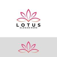 création de vecteur de logo fleur de lotus