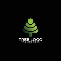 arbre logo icône vecteur isolé