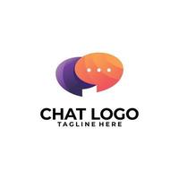 chat logo icône vecteur isolé