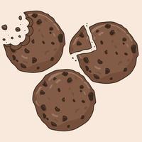 illustration graphique vectoriel de cookies