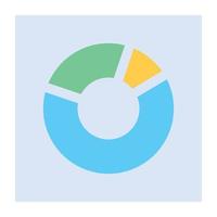 icône moderne d'analyse de données dans un style plat vecteur