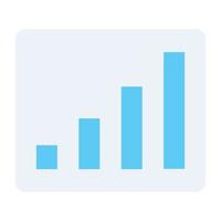 icône plate à la mode de l'analyse Web vecteur