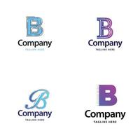 lettre b grand logo pack design création de logos modernes créatifs pour votre entreprise vecteur