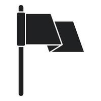 vecteur simple d'icône de démocratie de drapeau. vote élection