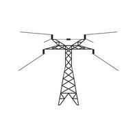 icône de poteau électrique illustration vectorielle conception de symbole vecteur