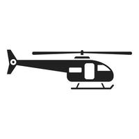 vecteur simple d'icône d'hélicoptère de sauvetage de recherche. transport aérien