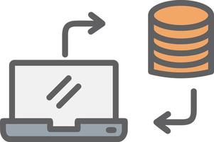 icône de vecteur de stockage de données