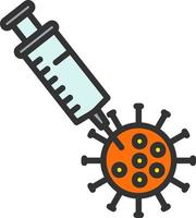 icône de vecteur de vaccin