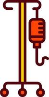 icône de vecteur de support de perfusion