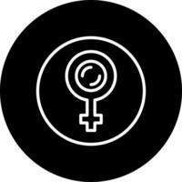 icône de vecteur de symbole de sexe féminin