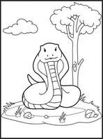 coloriages de reptiles vecteur