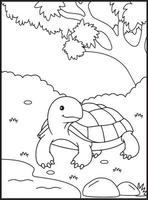 coloriages de reptiles vecteur