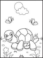 coloriages de reptiles vecteur