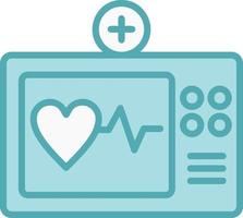 icône de vecteur d'électrocardiogramme