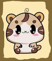 kawaii, mignon, chat, chibi, mascotte, vecteur, art vecteur