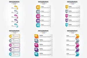 cet ensemble d'illustrations vectorielles est idéal pour créer des infographies pour la publicité. dépliants. dépliants. et revues. vecteur